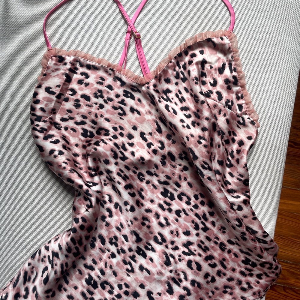 Leopard Print Victoria’s Secret Satin Chemise